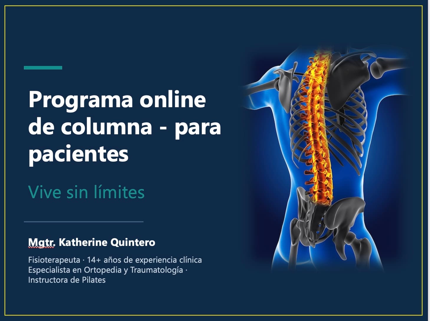 Programa online de columna - para pacientes